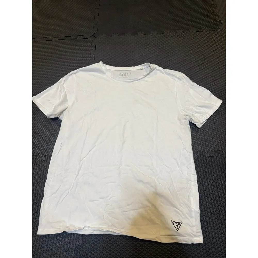 Guess Los Angeles Crew Neck Logo 100% Cotton T-Shirt Mens Medium White - Picture 3 of 5